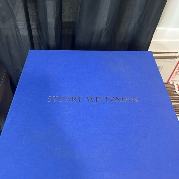 Stuart Weitzman TIEBACK BLOCK BOOTIE IN CAPUCCINO NWB - Picture 6 of 8